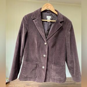 Women's LL Bean Brown Corduroy Jacket